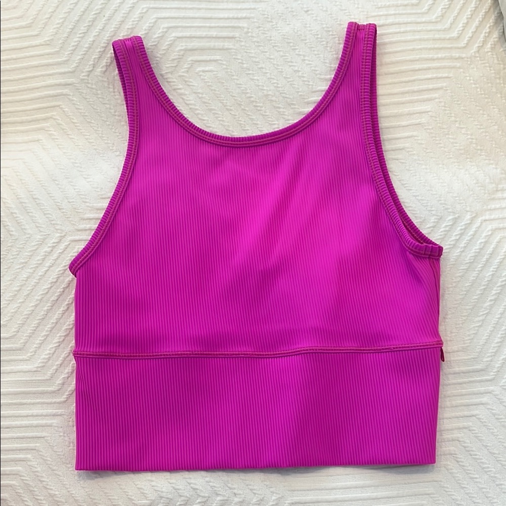 Pink Lululemon Ribbed Top